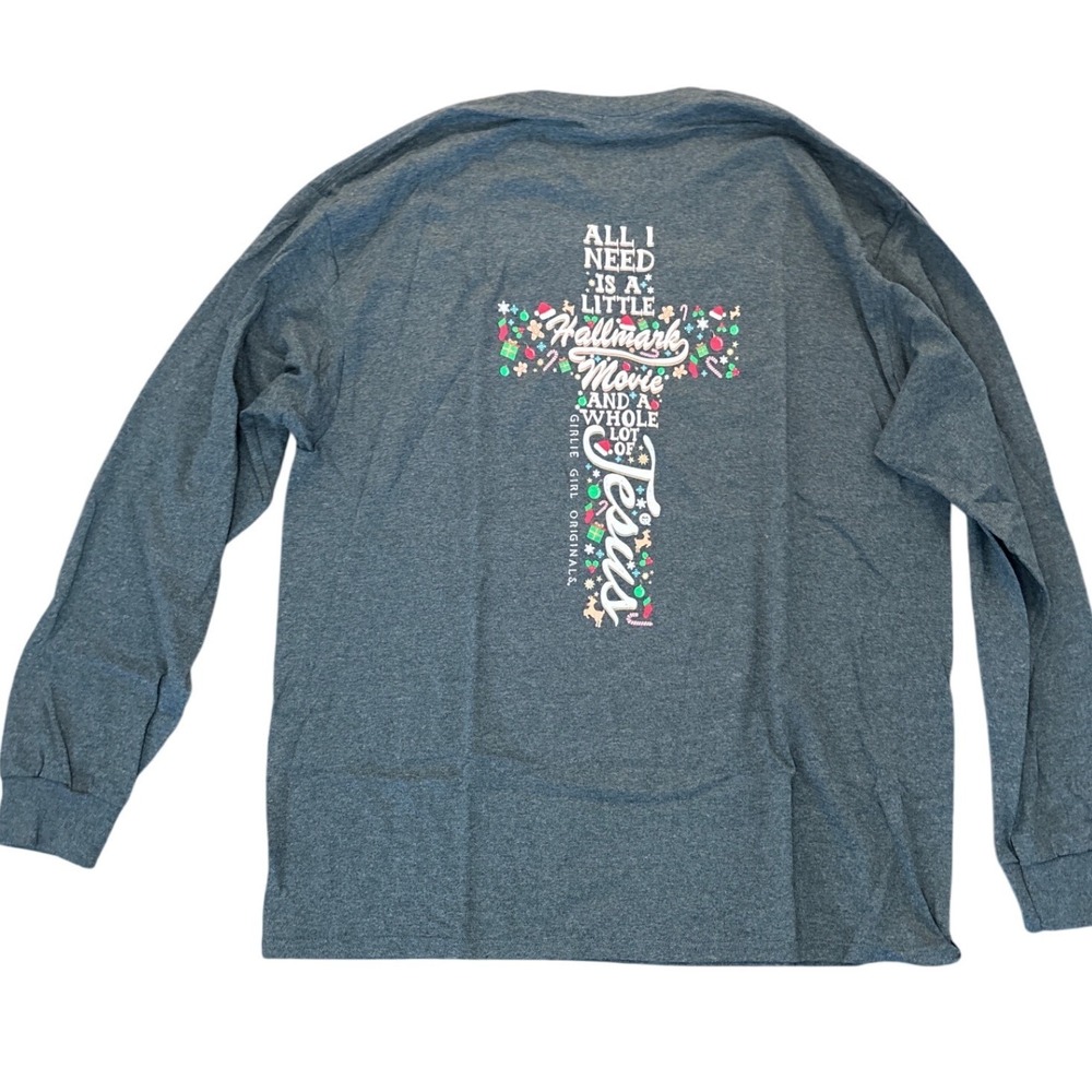 Long Sleeve Christian T Shirt‎ Jesus Hallmark Movie Girlie Girl Originals 2XL